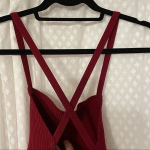 Reformation Pixel Dress Garnet